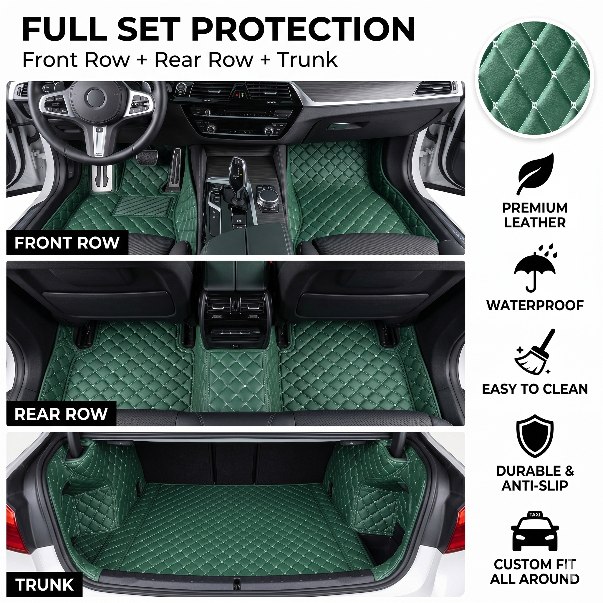 Elvie Heavy Duty Universal Fit Car Mats, SUVs, and Trucks.