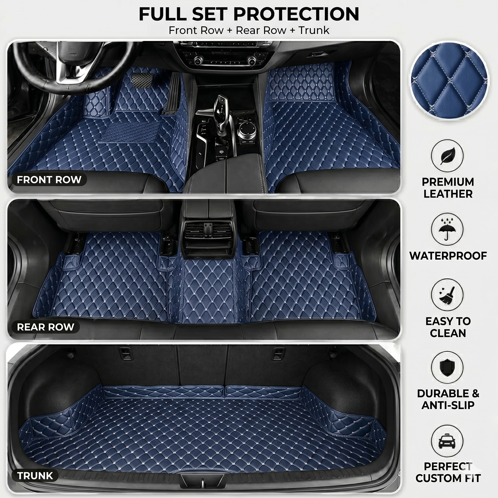 Elvie Heavy Duty Universal Fit Car Mats, SUVs, and Trucks.