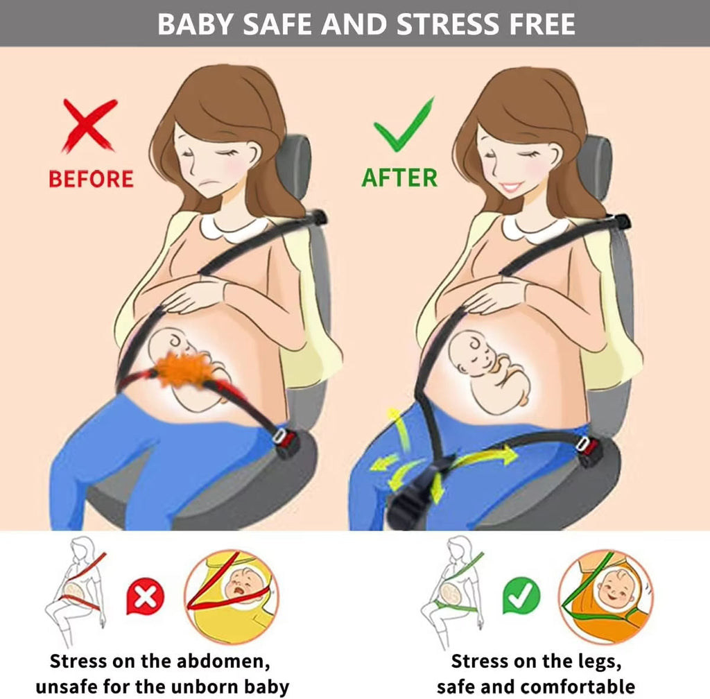 Pregnancy Seat Belt Adjuster – Safe & Comfortable Driving for Moms-to-Be 🤰🚗